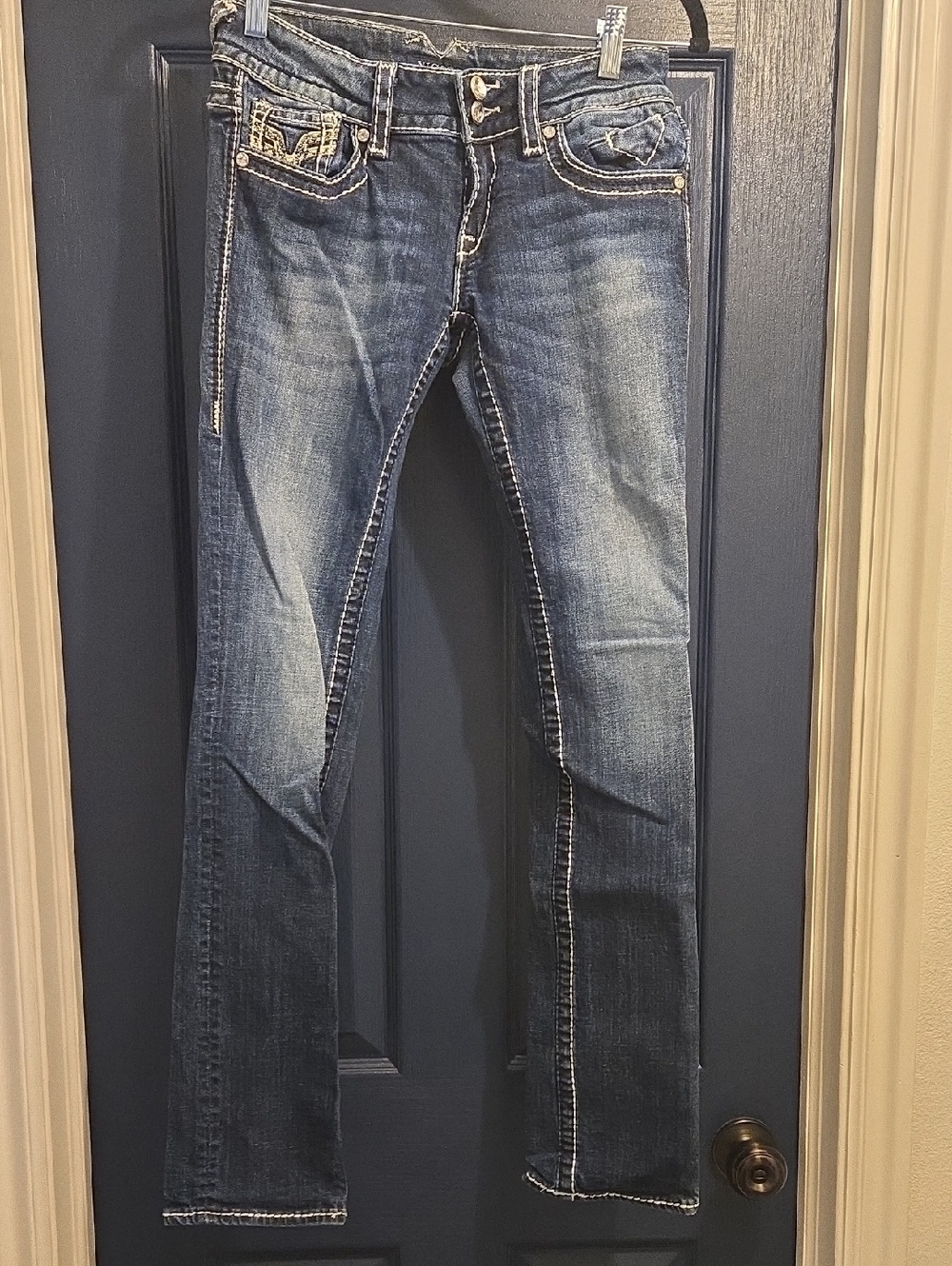 Vigoss 26/33 Women's Medium Blue Straight Leg Jeans